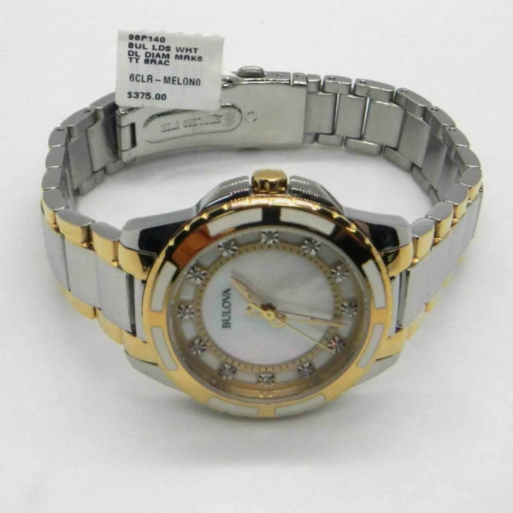 **NEW** Bulova Diamond White Mother of Pearl Dial - Picture 5 of 8